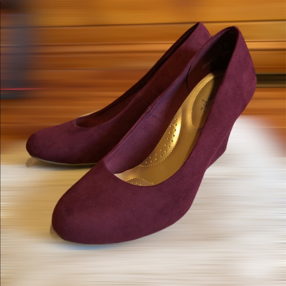 Dex Flex Comfort Maroon Wedges